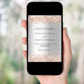 Silver roos gouden bruiloft kaart