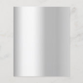 Silver roos gouden bruiloft receptie uitnodiging (Achterkant)