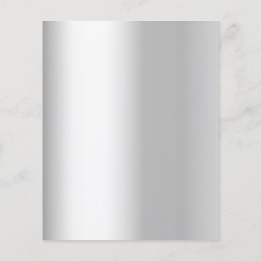 Silver roos gouden bruiloft receptie uitnodiging (Achterkant)