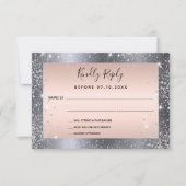 Silver roos gouden sparren RSVP (Voorkant)