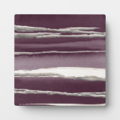 Silver Roos Paarse Abstracte afdrukken Fotoplaat (Voorkant)