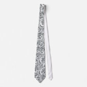 Silver Roos Pattern Stropdas (Voorkant)