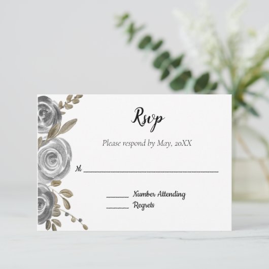 Silver Roos RSVP (Staand voorkant)