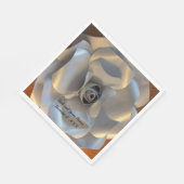 Silver Roos Wedding Servet (Hoek)