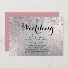 Silver Rosegold WEDDING Metallic Glitter BUDGET