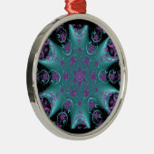 Silver Round Kaleidoscope Ornament #5 (Rechts)