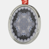 Silver Round Kaleidoscope Ornament #9 (Links)