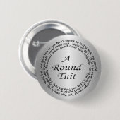 Silver Round Tuit Ronde Button 5,7 Cm (Voorkant /achterkant)