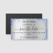 Silver royal blue bruiloft met uitzondering van de (Voorkant / Achterkant)