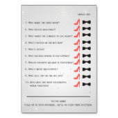 Silver Royal Blue Hij zei vrijgezellenfeest game c Kaart (Achterkant)