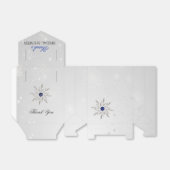Silver Royal Blue-vrijgezellenfeest gunstige box Bedankdoosjes (Uitgevouwen)