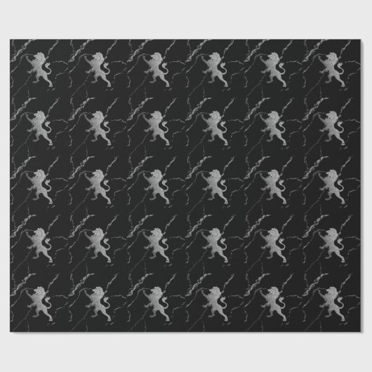 Silver Royal Lion Cadeaupapier (Vlak)