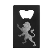 Silver Royal Lion Creditkaart Flessenopener (Voorkant)