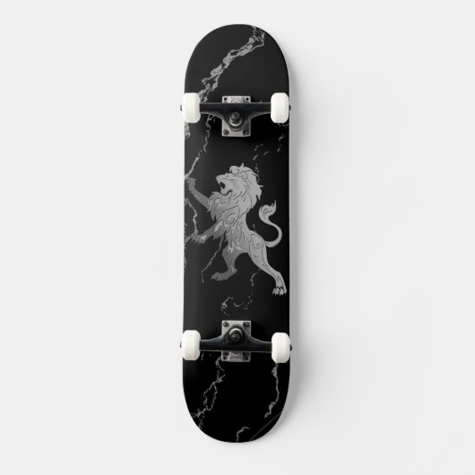 Silver Royal Lion Persoonlijk Skateboard (Voorkant)
