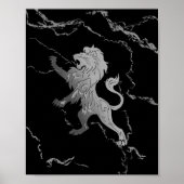 Silver Royal Lion Poster (Voorkant)