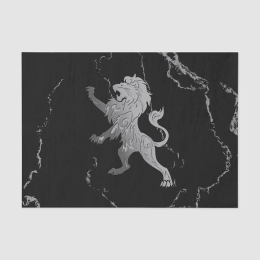 Silver Royal Lion Tissuepapier (Voorkant)