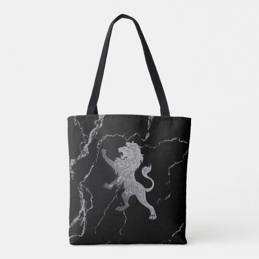 Silver Royal Lion Tote Bag (Achterkant)