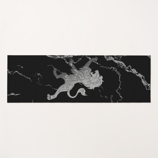 Silver Royal Lion Yogamat (Voorkant (horizontaal))