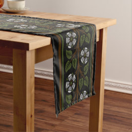 Silver Rozen Table Runner Korte Tafelloper