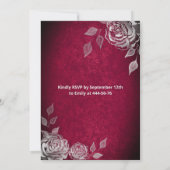 Silver rozen trendy sequins kleden Quinceañera in Kaart (Achterkant)