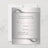 Silver RSVP Kaartje (Achterkant)