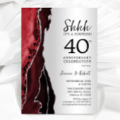 Silver Ruby Red Surprise 40e Jubileum Kaart