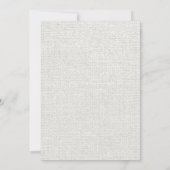 Silver Rustic Burlap Mason Jar Wedding Invitations Kaart (Achterkant)