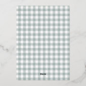 Silver Sage Arch Shaped Photo Merry Kerstmis Folie Feestdagenkaart (Achterkant)