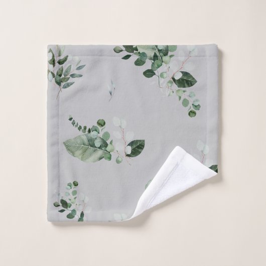 SILVER SAGE BOTANICAL BATHROOM TOWEL SET BAD HANDDOEK (Wasdoekje)