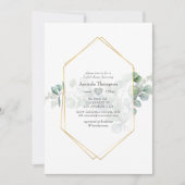 Silver Sage Eucalyptus Geometric Vrijgezellenfeest Kaart (Voorkant)