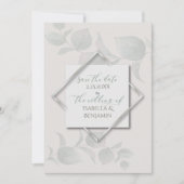Silver Sage Eucalyptus Save the Date 2 Kaart (Voorkant)