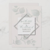 Silver Sage Eucalyptus Save the Date 2 Kaart (Voorkant / Achterkant)