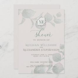 Silver Sage Eucalyptus Wedding Shower Kaart
