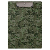 Silver Sagittarius Zodiac Woodland Digital Camo Klembord (Voorkant)