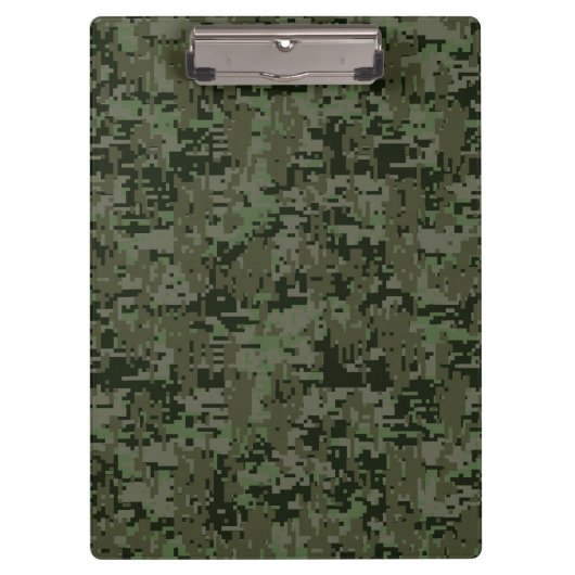 Silver Sagittarius Zodiac Woodland Digital Camo Klembord (Voorkant)