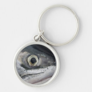 Silver Salmon Face Sleutelhanger