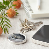 Silver Salmon Face Sleutelhanger (Zijkant)