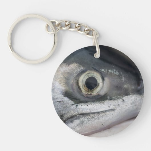 Silver Salmon Face Sleutelhanger (Voorkant)