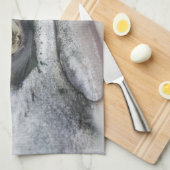 Silver Salmon Face Theedoek (Quarter Fold)