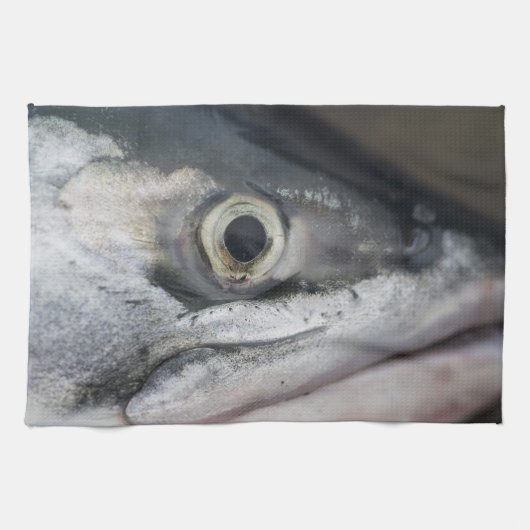 Silver Salmon Face Theedoek (Horizontaal)