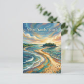 Silver Sands State Park Connecticut Briefkaart (Staand voorkant)