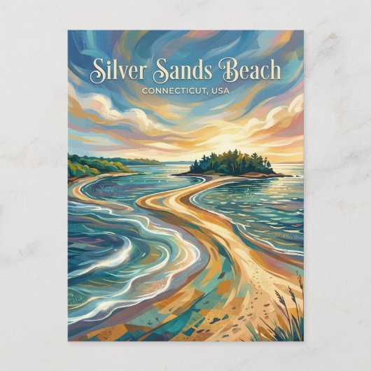 Silver Sands State Park Connecticut Briefkaart (Voorkant)