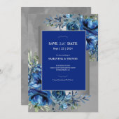 Silver & Sapphire: Sla de datumaankondiging op Kaart (Voorkant / Achterkant)