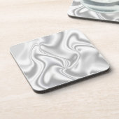 Silver Satin Bier Onderzetter (Linkerzijde)