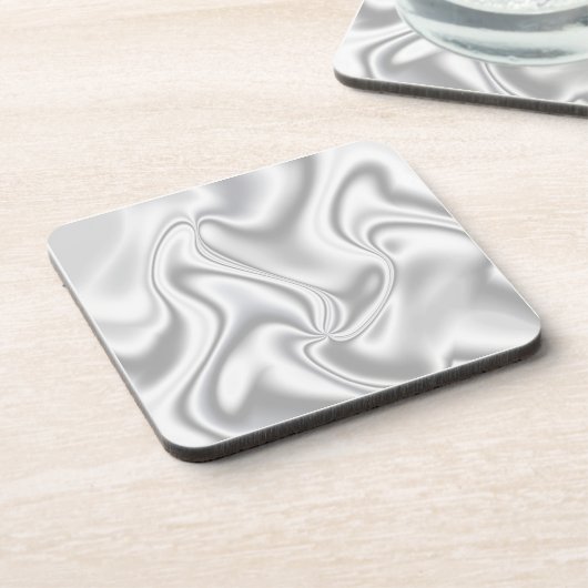 Silver Satin Bier Onderzetter (Linkerzijde)