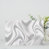 Silver Satin Briefpapier (Staand voorkant)