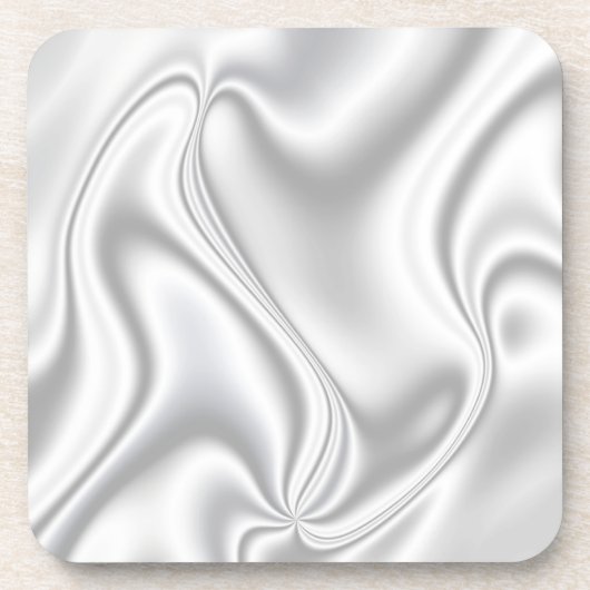 Silver Satin Drankjes Onderzetter (Voorkant)