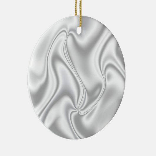Silver Satin Keramisch Ornament (Rechts)