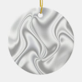 Silver Satin Keramisch Ornament (Voorkant)