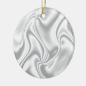 Silver Satin Keramisch Ornament (Links)